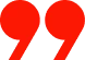 Red quotes symbol on dark background
